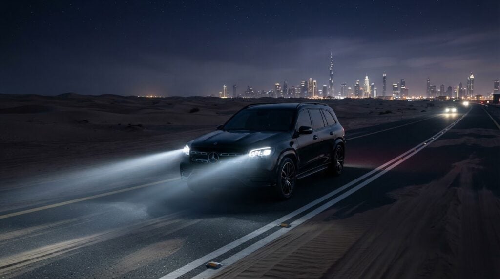 Anti Dazzle Matrix LED Headlight Visibility on Unlit Desert Highways: The 2026 Guide