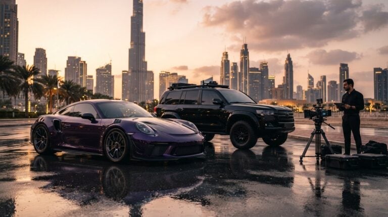 Exotic Car Hire for UAE Film Production: 2026 Guide