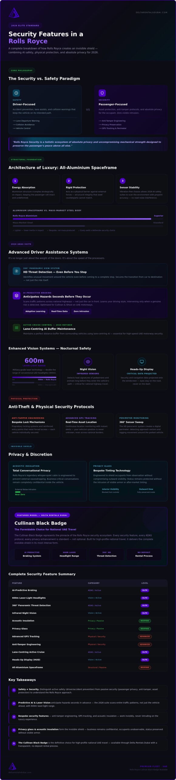 Security Features in a Rolls Royce: The 2026 Elite Protection Guide