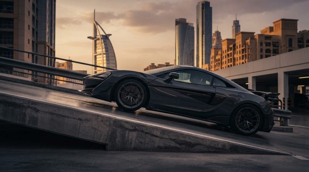 How to Avoid Underbody Diffuser Contact on Steep Parking Garage Thresholds