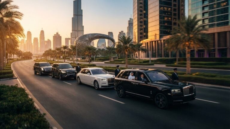 Hiring Luxury Convoys for UAE Executive Conferences